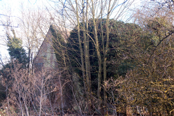All that can be seen of Forty Farmhouse March 2010